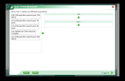 Exercices d'entrainement
